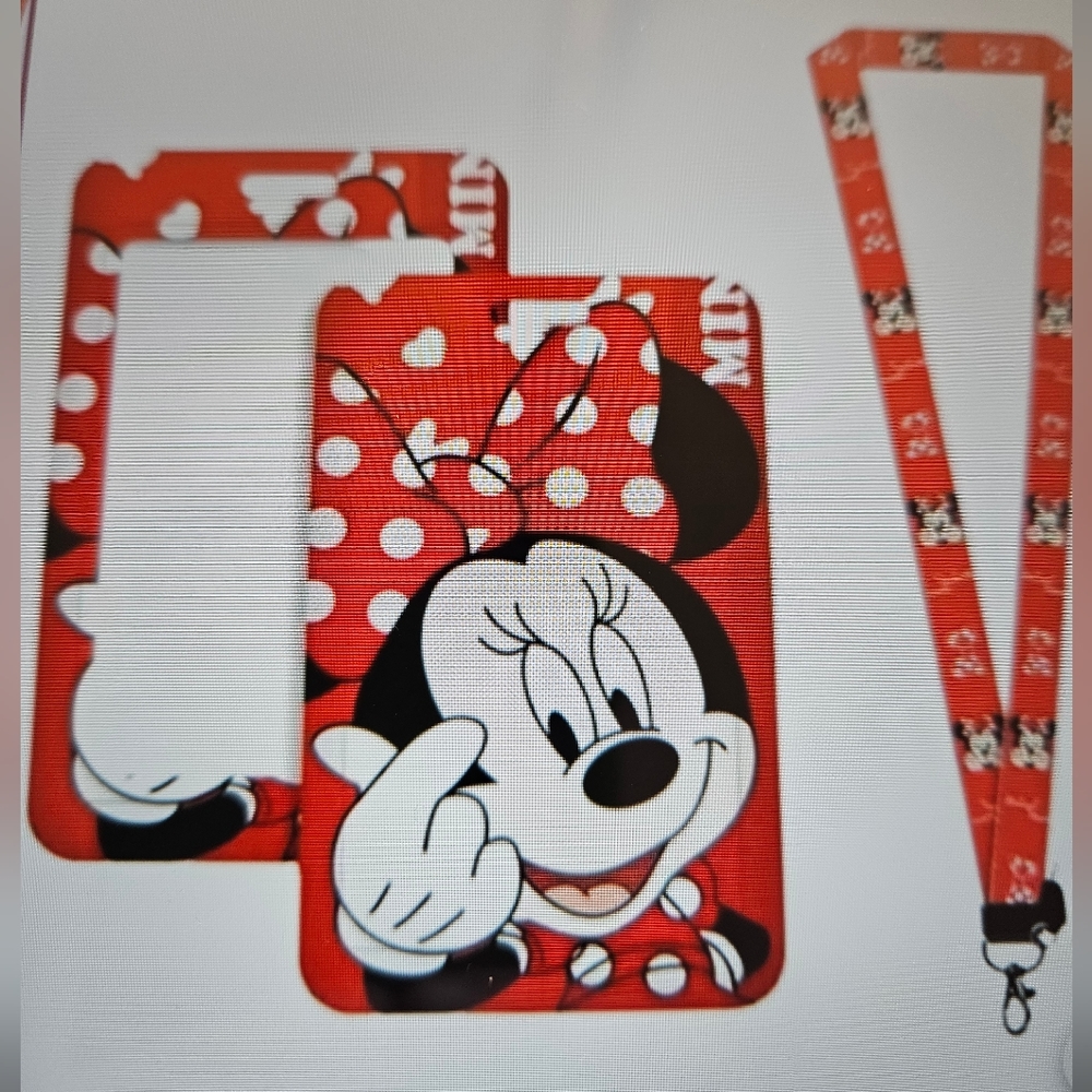 Disney Minnie Mouse Red Key & Card Holder